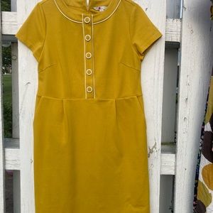 Boden yellow dress.